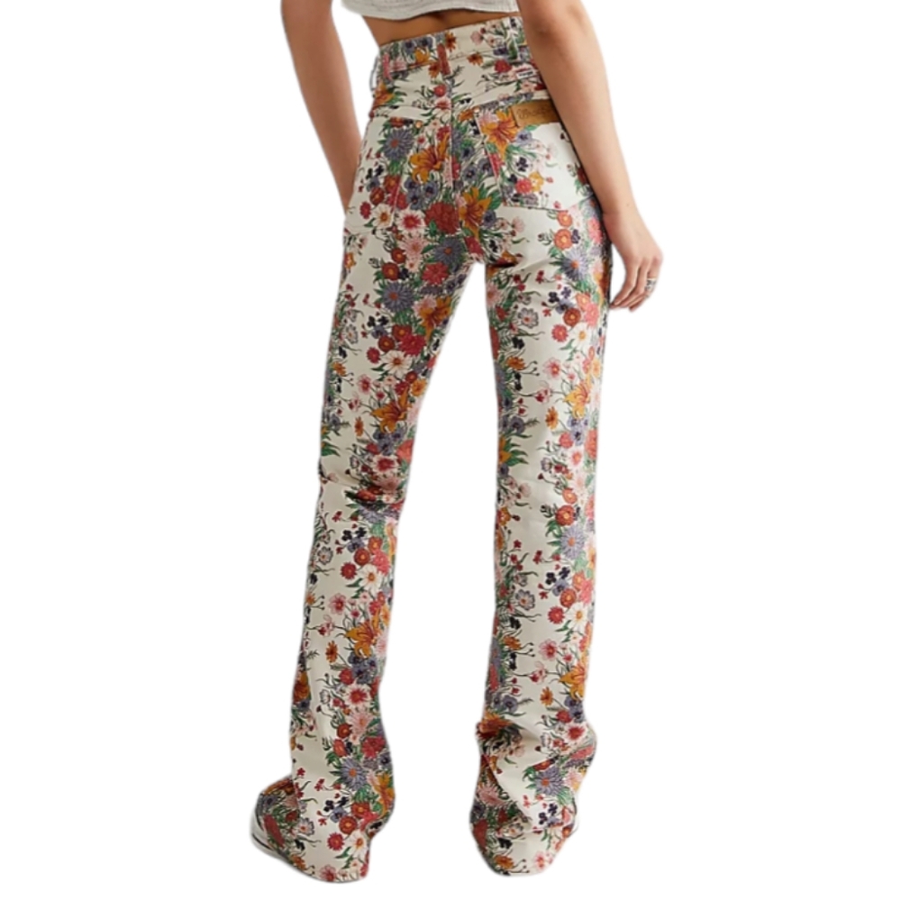 Wrangler Westward 626 Women's Floral Print High Waist Bootcut Jeans Size 29x34 - Picture 15 of 16